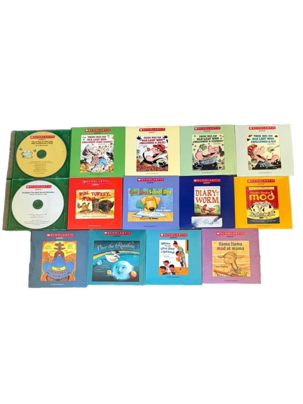 Scholastic Audio Books CD Lot (14) Children’s Stories, Homeschool School Reading